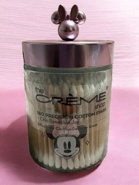 The Creme Shop Minnie Mouse Swab Glass Jar